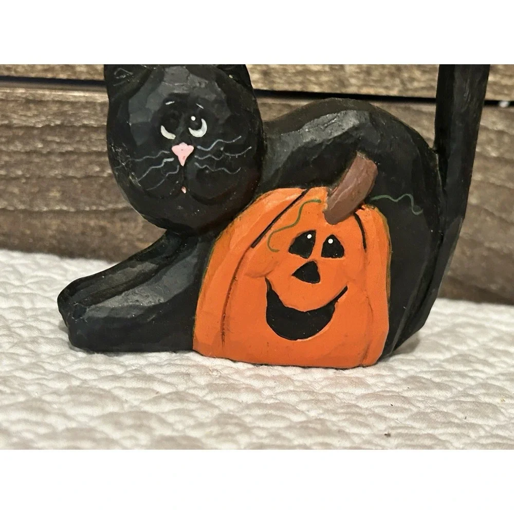 Rare Midwest Cannon Falls Eddie Walker Black Cat with Pumpkin - EVG